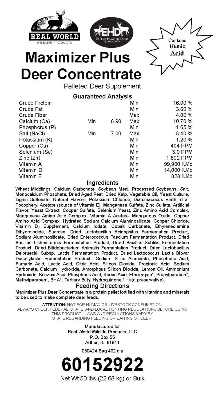 RWWP Maximizer Plus Feed Concentrate 40 lbs bag